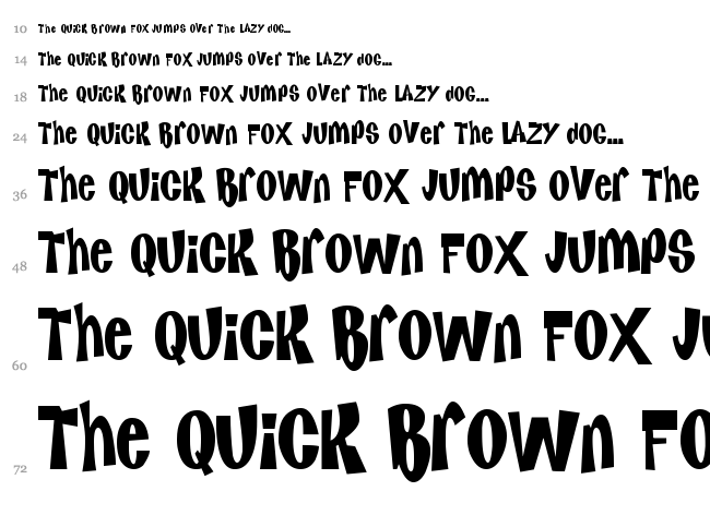 Kenan & Kel font waterfall